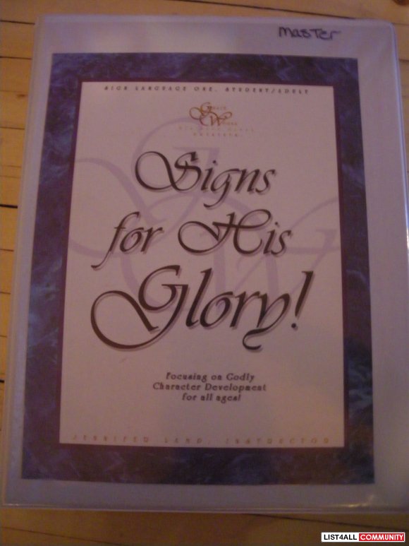 Signs for His Glory! Sign Language