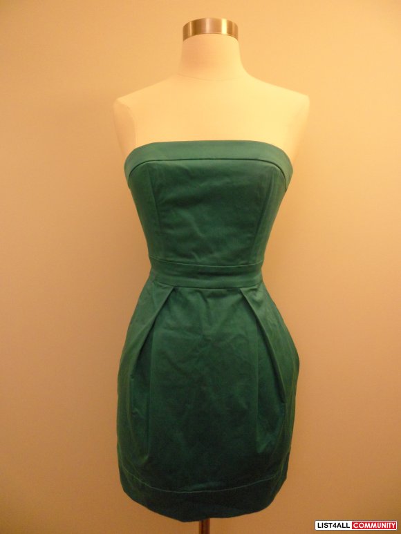 french connection teal/turquiose dress