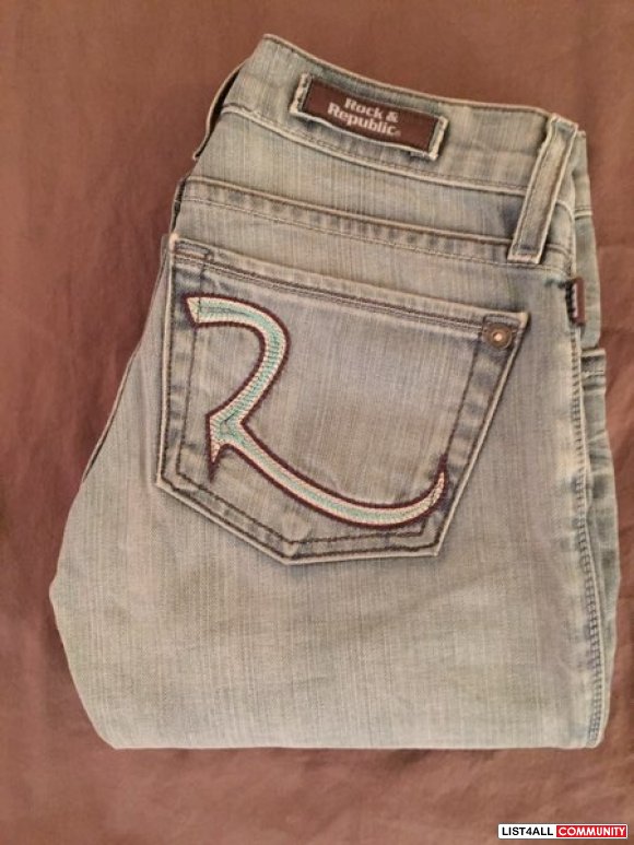 Rock & republic boot cut light denim jeans