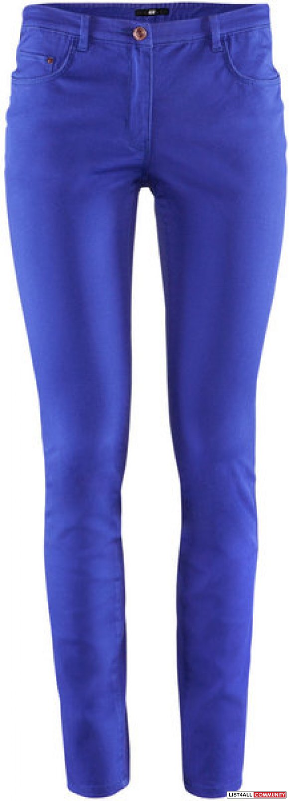 H&M Cobalt Electric Blue Pants Size 26 (New With Tags)
