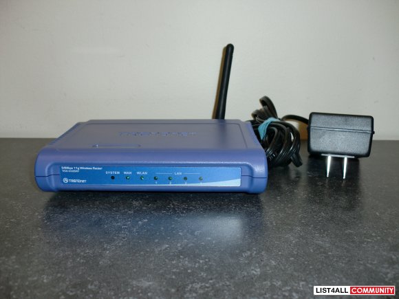 Trendent Wireless Router 54mbps 11g Model Twe-432 BRP