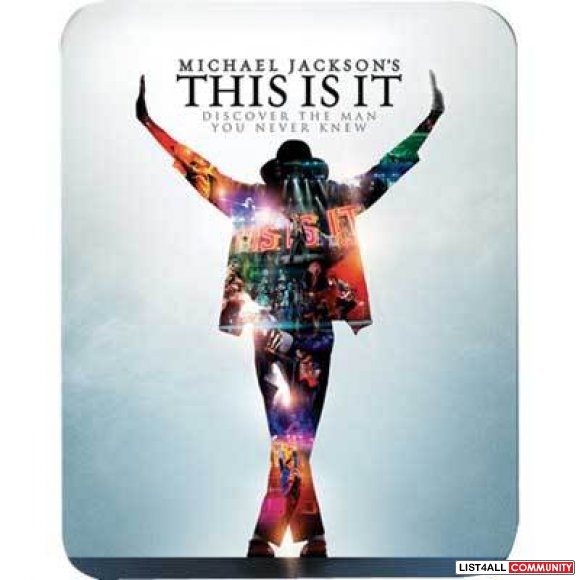 Michael Jackson This is it Bluray Steelbook Exclusive Edition RARE BRA