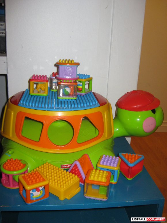 Fisher Price shape sorting &amp; stacking turtle (with sounds)
