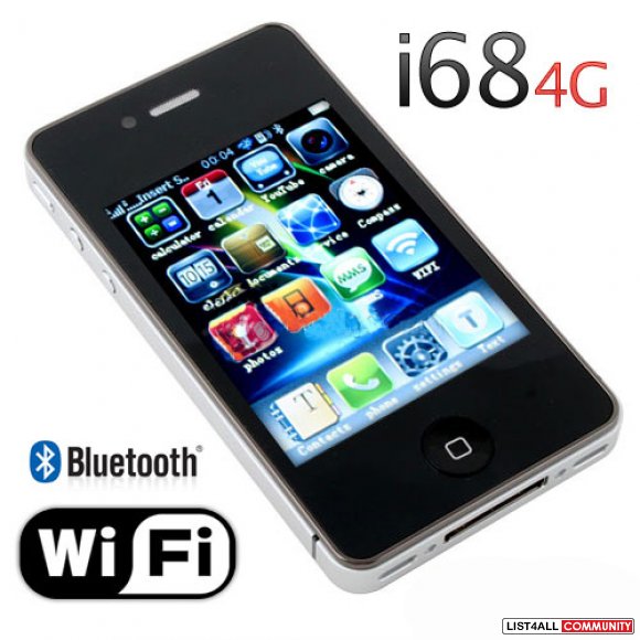 WiFi JAVA Bluetooth FM MP3 Email 2Sim 2Camera Unlocked Cellphone