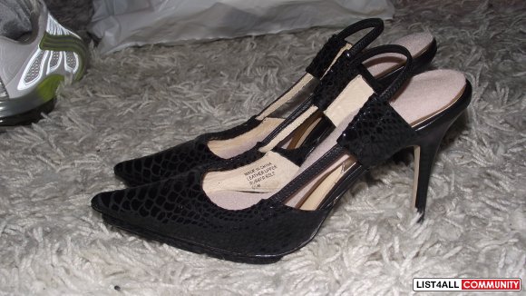 MICHEAL KORS GENIUNE LEATHER DRESS HEELS