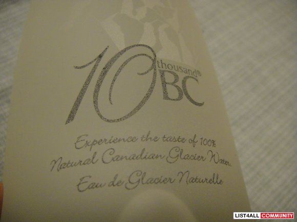 Limited Edition 10 thousand BC Glacier Water