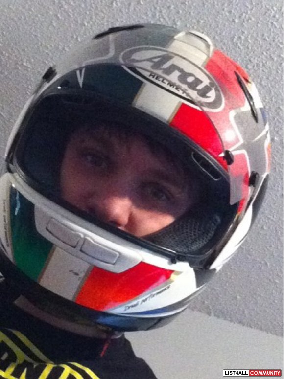 Arai motorcycle helmet