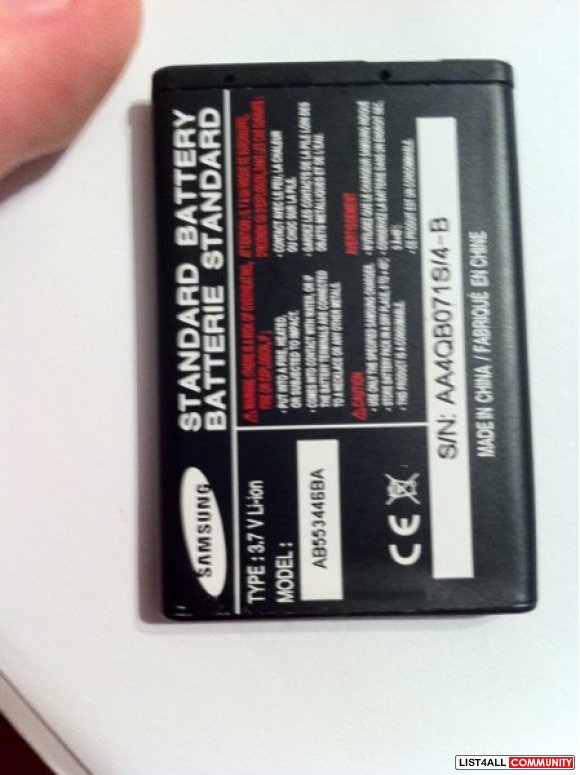 New Samsung OEM Ab553446ba Battery