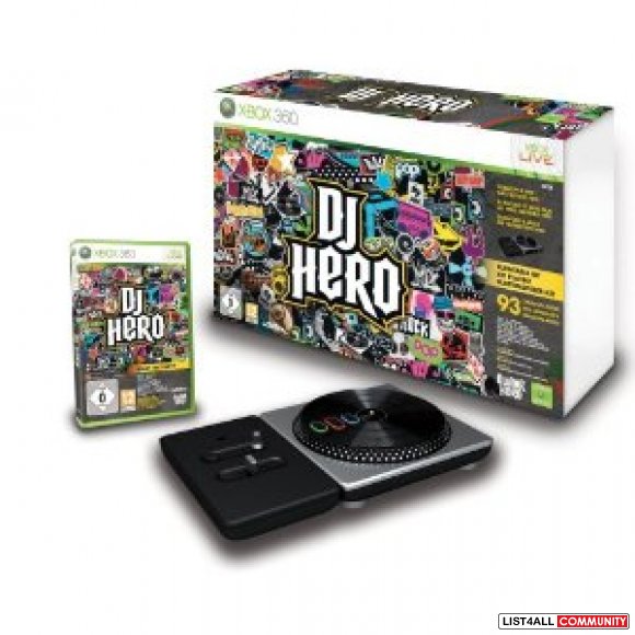 Dj hero W/ turntable ~ Xbox 360