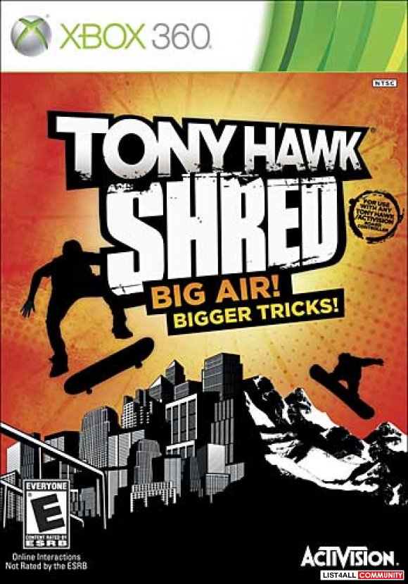 Tony hawk shred ~ Xbox 360