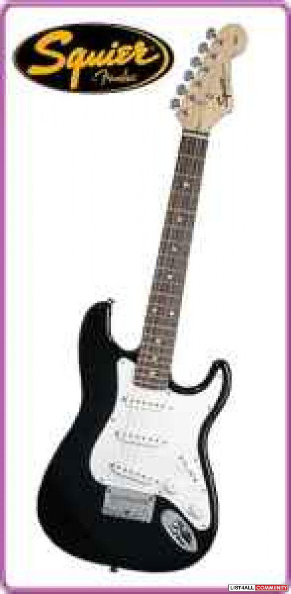 (Squier bullet) Electric guitar w/ accessories