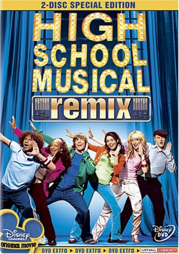 High school musical: the remix DVD
