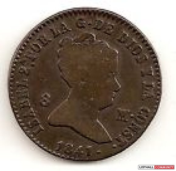 Spain 1841 8 Maravedis