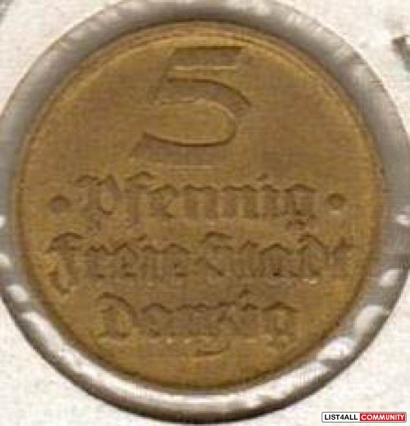 Danzig 1932  5 Pfennig