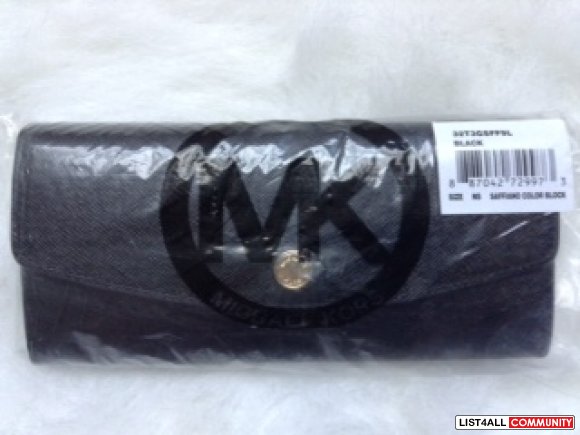 Brand New Authentic Michael Kors Saffiano Leather Wallet
