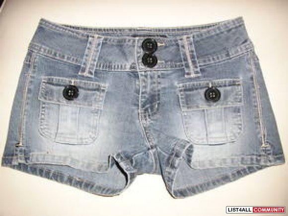 Black jean shorts size S