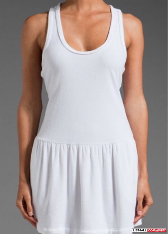 Juicy Couture Micro Terry Racerback Tank Dress in White