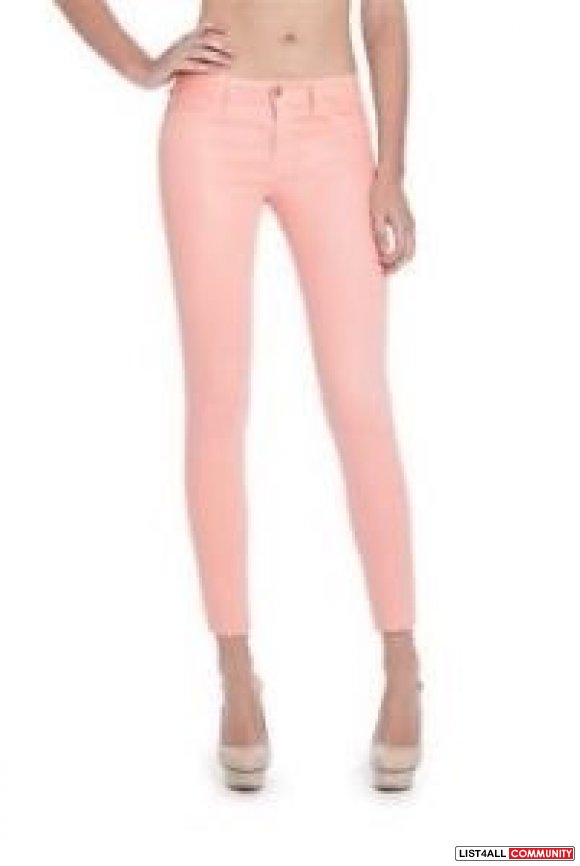 Guess By Marciano Coated Pink Jeggings