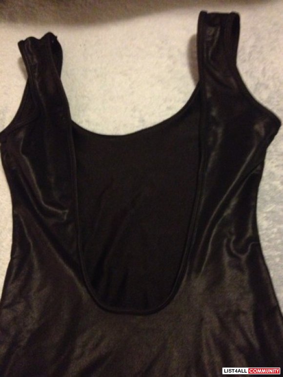 American apparel black U-back Body dress