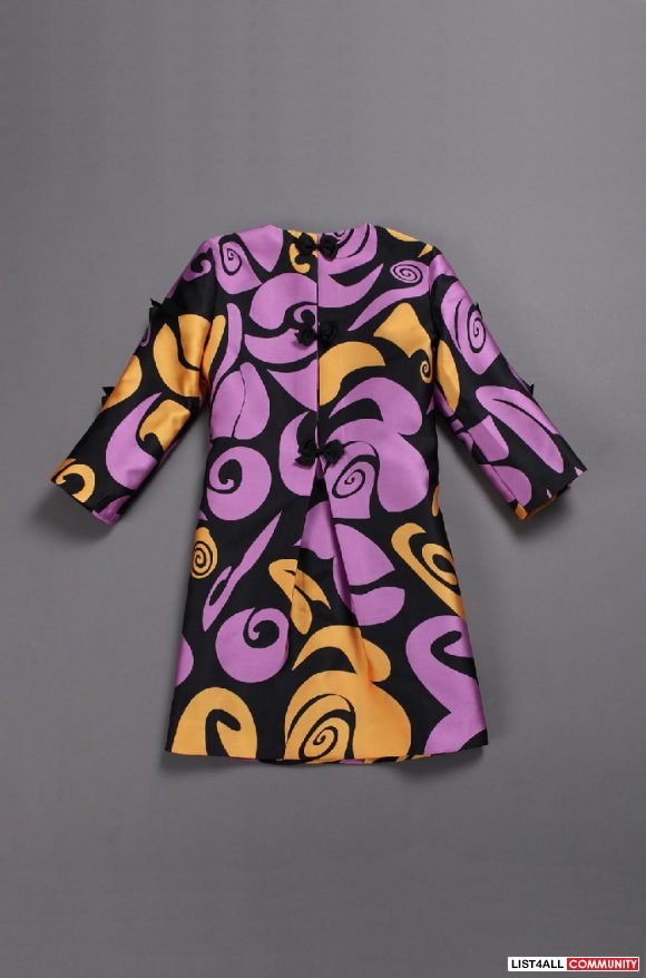 Butterfly print coat Runway style