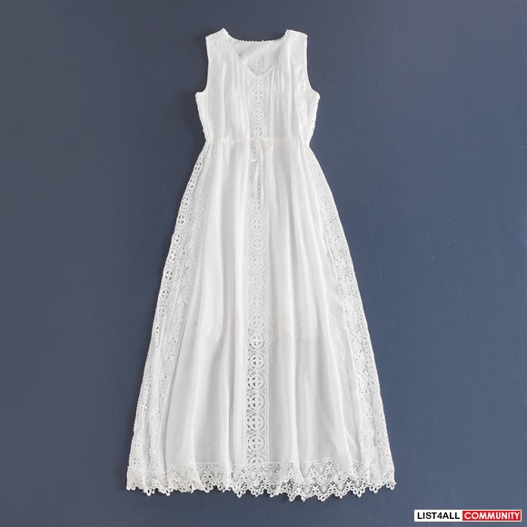 Monochrome one-piece maxi dress