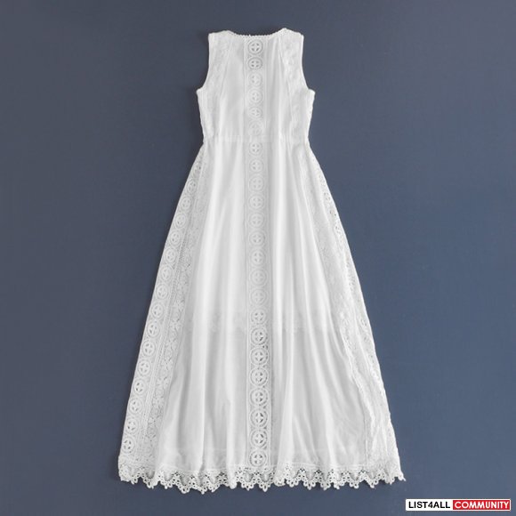 Monochrome one-piece maxi dress