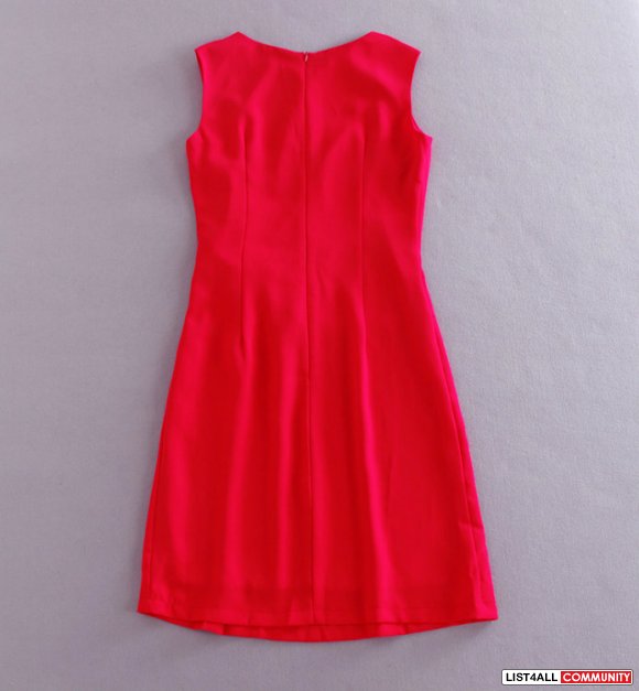 Little red one-piece dress
