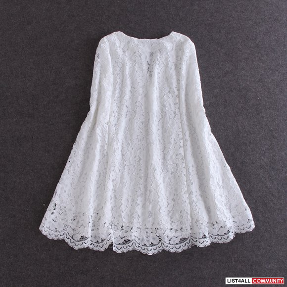 White one-piece dress