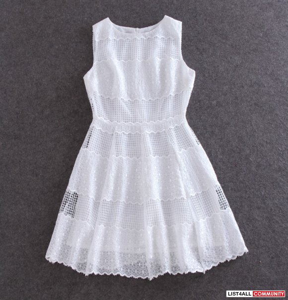 White  one-piece dress