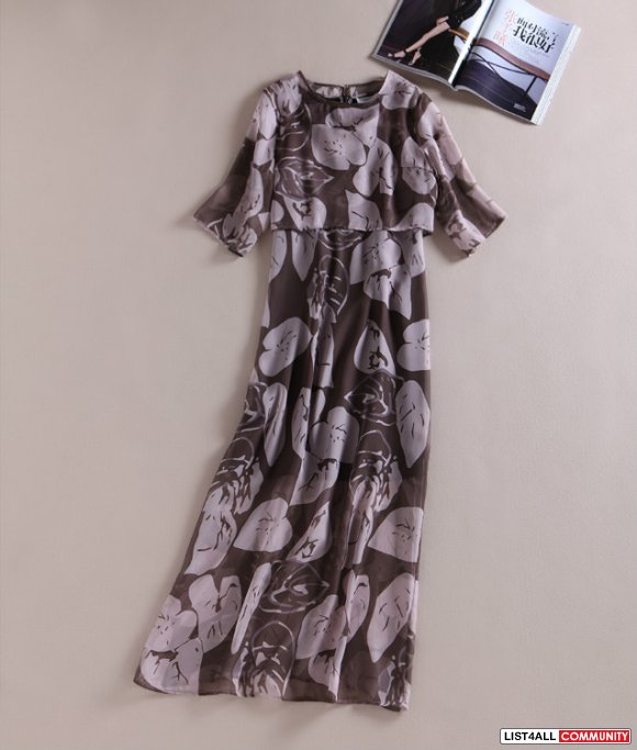 Print one-piece dress