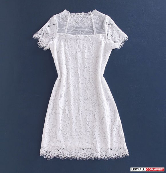 Lace one-piece dress