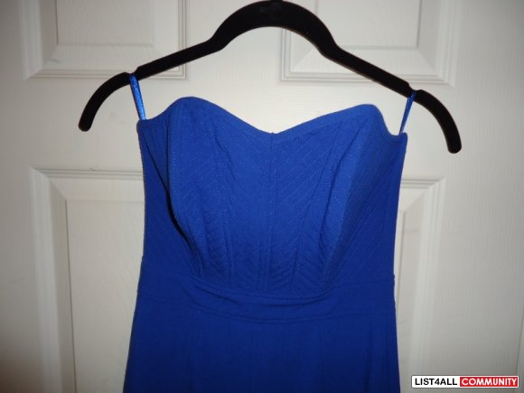 Dynamite Blue Strapless Dress