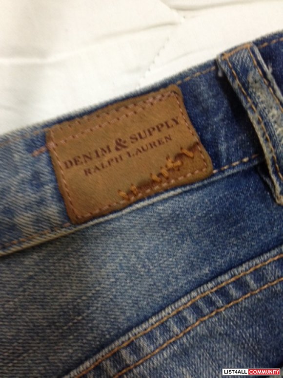 Ralph Lauren Denim Supply High-Waisted Shorts