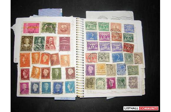 Vintage stamp collection