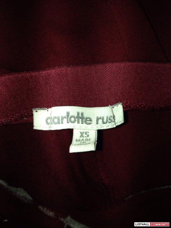 Red Wine coloured Charlotte Russe dress