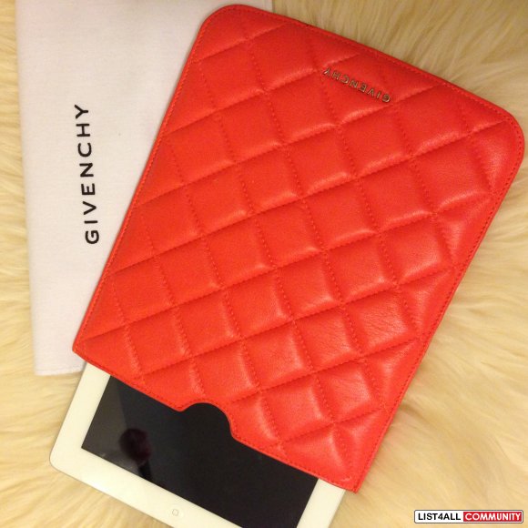 ** Givenchy iPad sleeve authentic lamb leather **