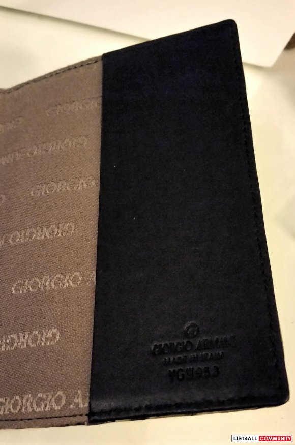 Authentic Giorgio Armani Passport Cover