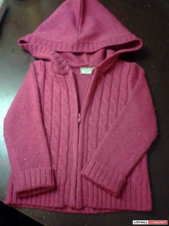 Arizona Sweater Hoody - 12 months - like new