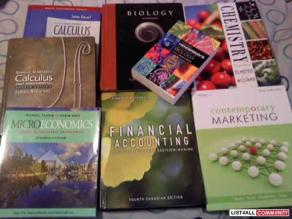Kwantlen, Langara, Douglas, BCIT, UBC, SFU Textbooks