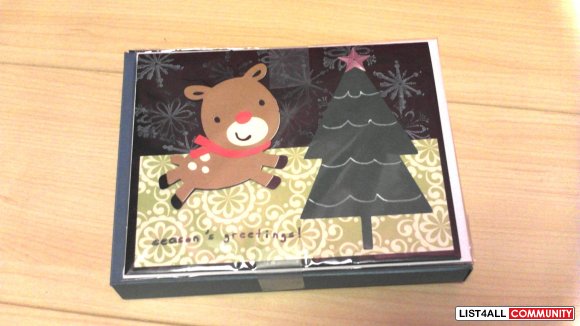 Seasons Greetings Reindeer  (BOX set)