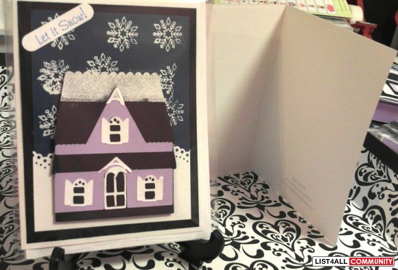 Snowy house