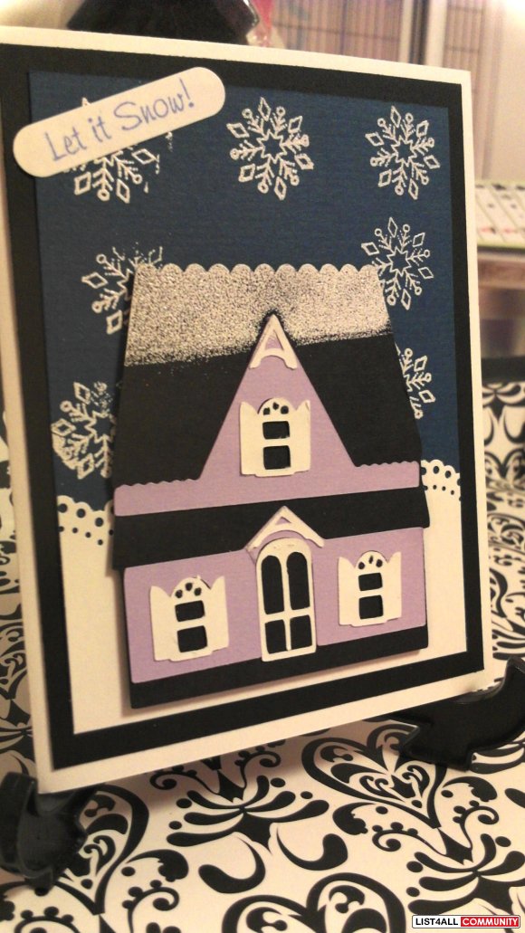 Snowy house