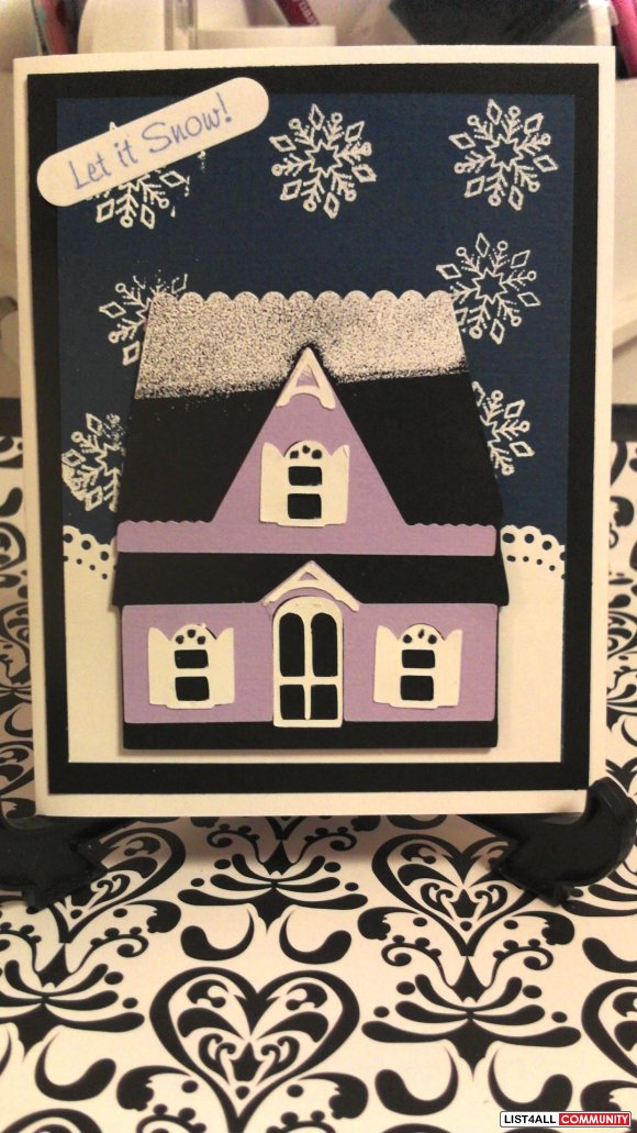 Snowy house