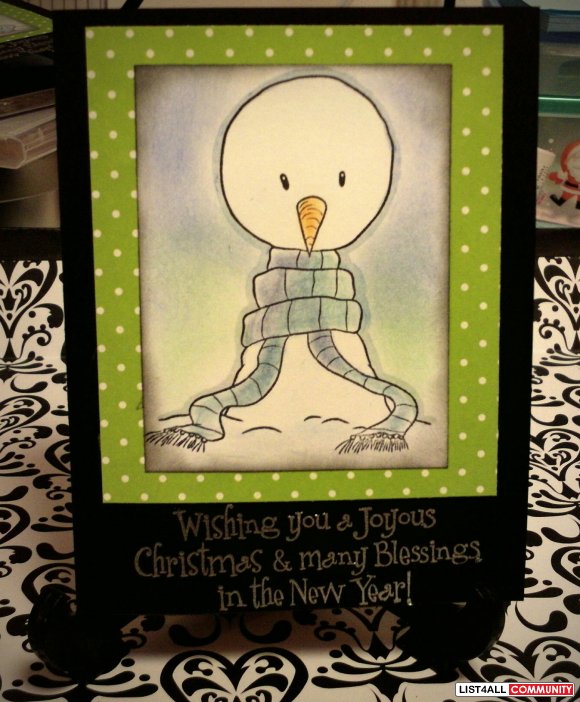 Mr Snowman card