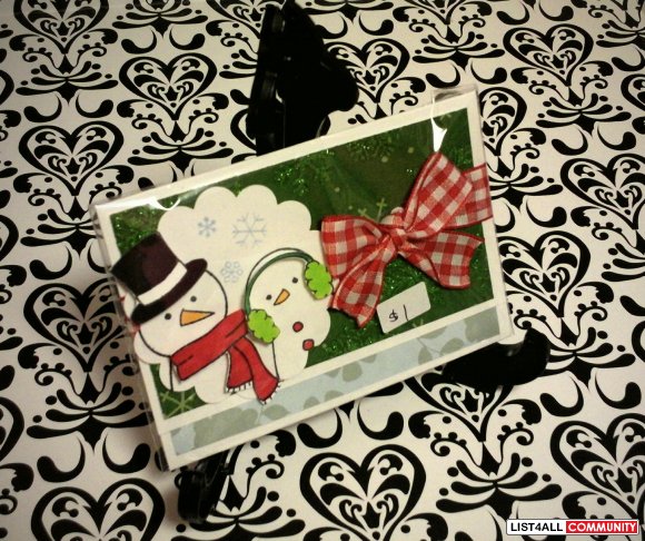 Gift card holder:  snow buddy