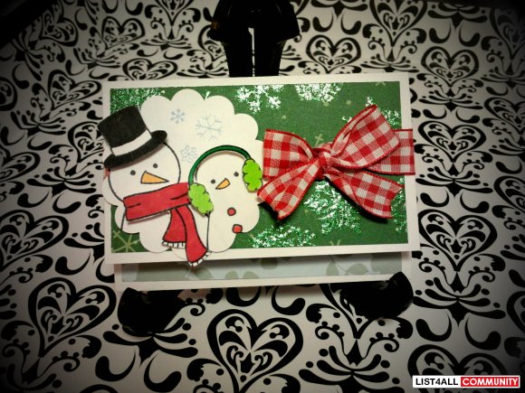 Gift card holder:  snow buddy