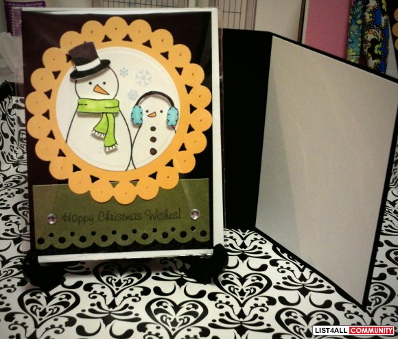 Happy Christmas Wishes snow buddies card