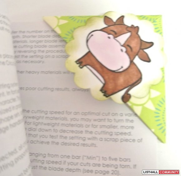 Cow bookmark