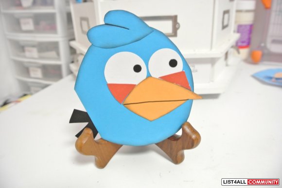 BLUE angry bird card