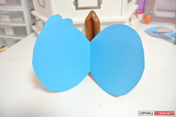 BLUE angry bird card